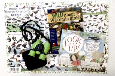 Bird City Kit with identification books and binoculars