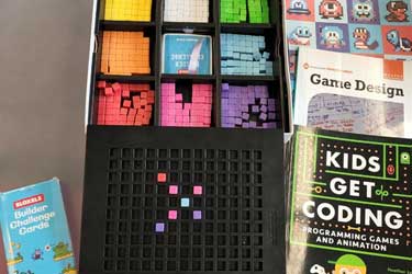 Bioxel Kit with Coding Game and Kids Get Coding Book