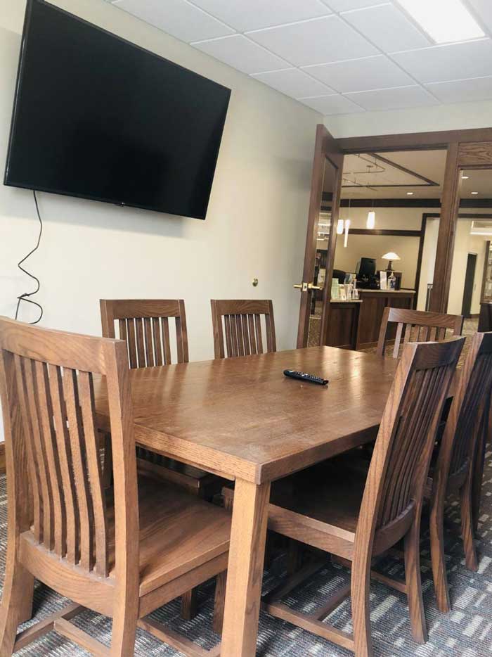 Study Room Table with 6 Chairs