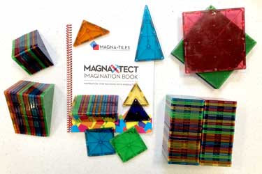 Magna-Tiles Building, Magnets, Math Containes 100 piece set