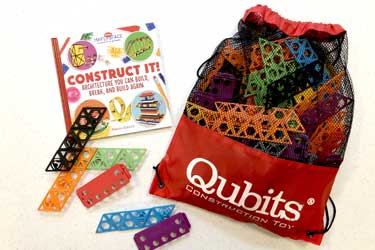 Qubits Kit, Bag of 84 Qubits set and books