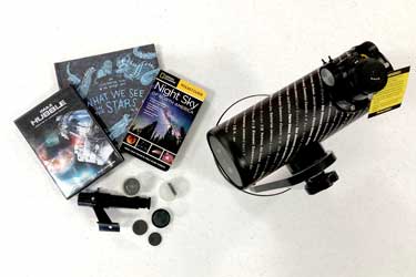 Telescope Astronomy Kit with accessories, books and video